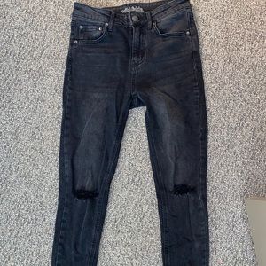 Wild Fable Black High Waisted Distressed Skinnies